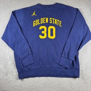 Jordan Golden State Warriors Stephen Curry Sweatshirt Men's Size XL